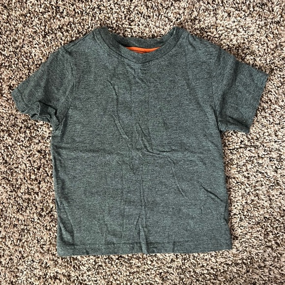 Greendog orange, blue, gray short sleeve collared button down with grey t-shirt - Picture 4 of 6